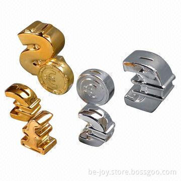 Coin Bank with Electroplated Gold/Silver Surface, Available in Various Sizes, OEM Orders are Welcome